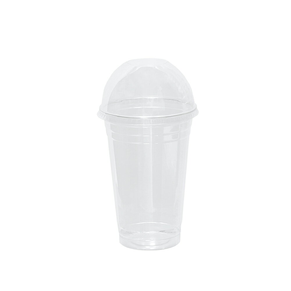 プラカップ　クリア—　ドーム型フタ　約600ml×10個　T96−600L　穴無し　関東当日便