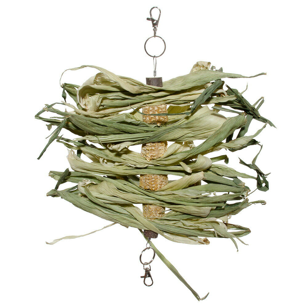 もろこしタワー ショート 天然素材鳥用おもちゃ ハンドメイド バードトイ 小型インコ 中型インコ 関東当日便