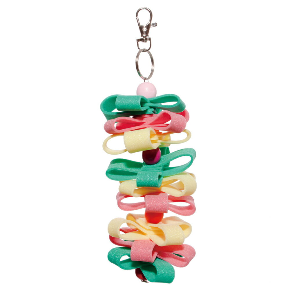 ゆらゆら カラフルフラワー 小 セキセイインコ 小型インコ 鳥用おもちゃ 関東当日便