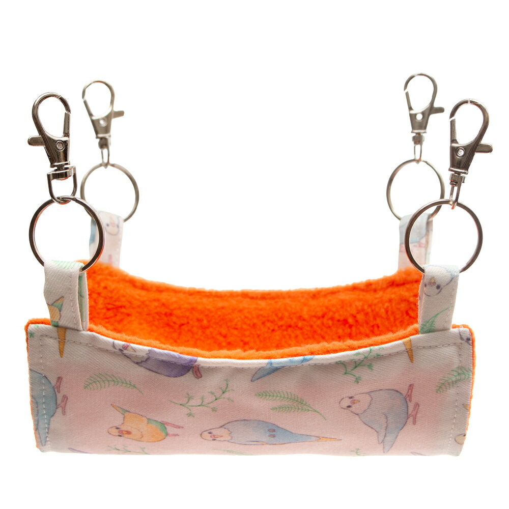 Leaf　オリジナルデザイン　小鳥のハンモック　S　セキセイインコ　コザクラインコ　小型インコ　関東..