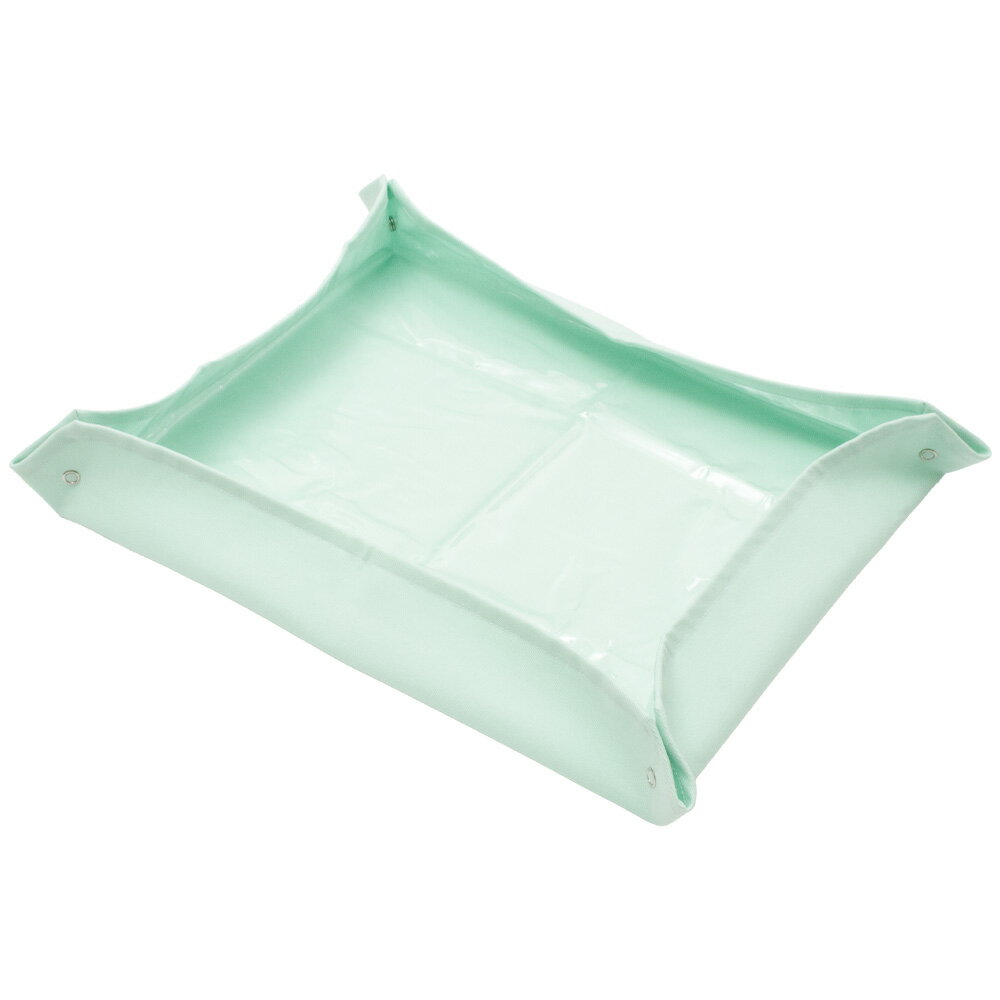 鳥ケージ用　飛び散り防止マット　抗菌　帯電防止　小サイズ　パステルグリーン　関東当日便