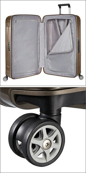 【ラッピング不可】Samsonite サムソナイト スーツケース 65754 4535 75cm 94L Neopulse Spinner ネオパルススピナー メタリックサンド キャリーバッグ キャリーケース