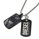 ディーゼル DIESEL ディーゼル DX1327040 メンズ ネックレス ペンダント ドッグタグ ダブルプレート