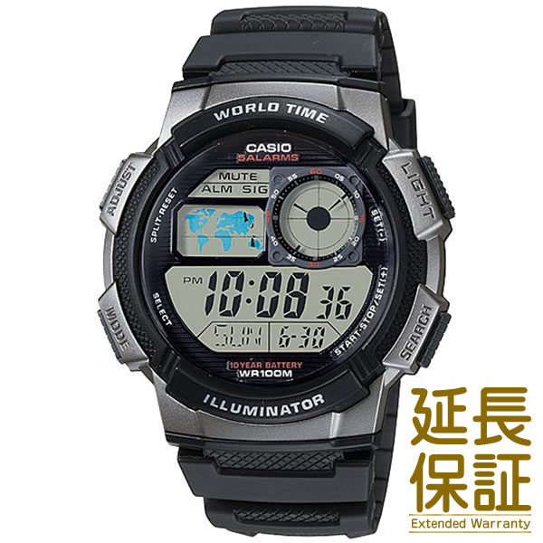 【メール便選択で送料無料】【箱無し】CASIO カシオ 腕時計 海外モデル AE-1000W-1B メンズ STANDARD スタンダード チープカシオ チプカシ クオーツ