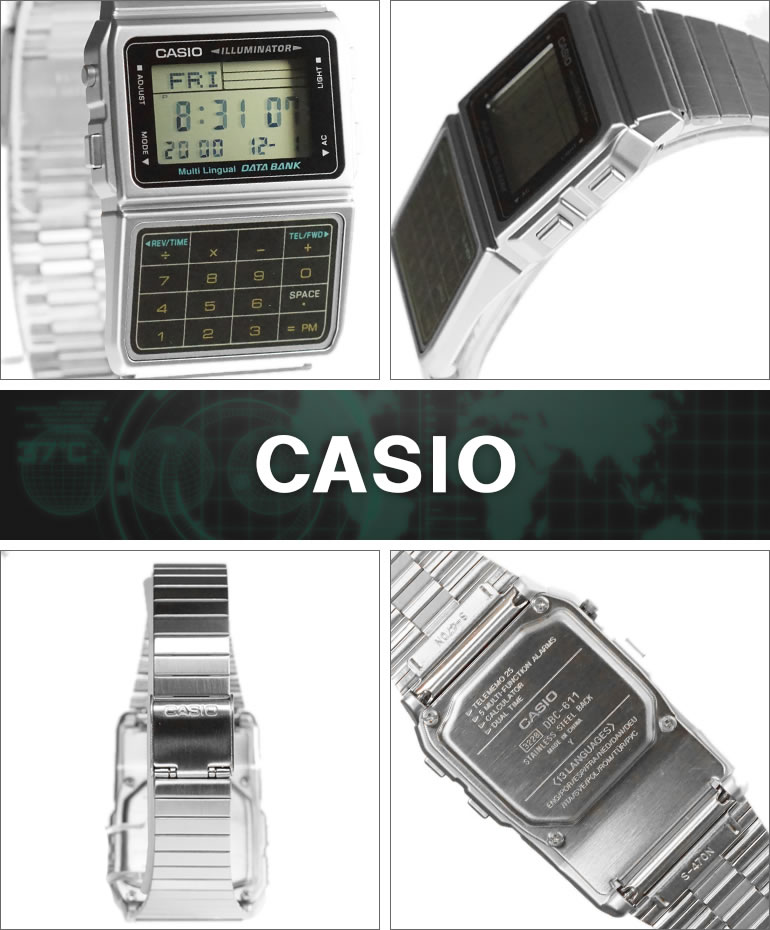 【BOXなし】CASIO カシオ 腕時計 海外モデル DBC-611-1 メンズ DATA BANK データバ...