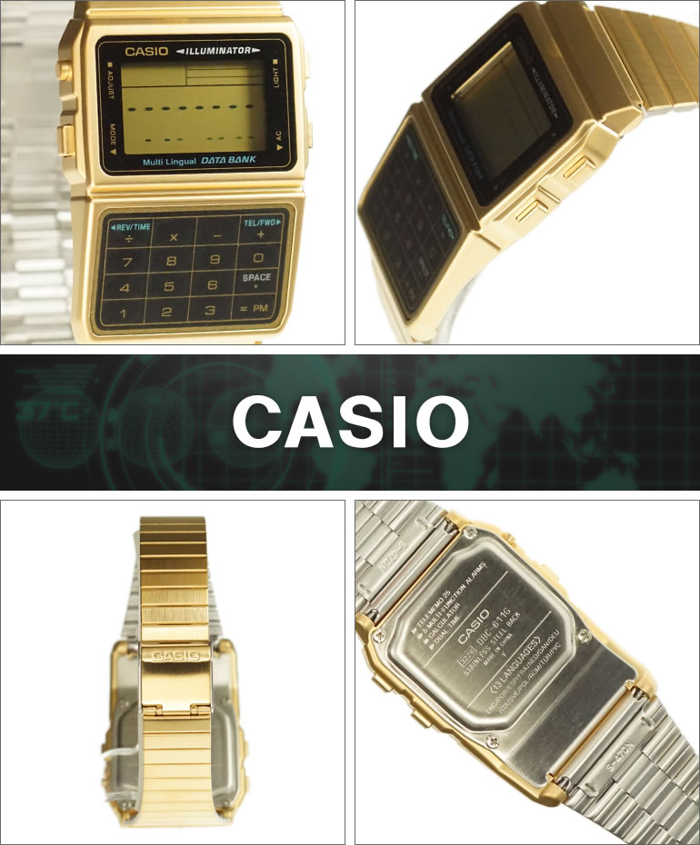 【BOXなし】CASIO カシオ 腕時計 海外モデル DBC-611G-1 メンズ DATA BANK データ...