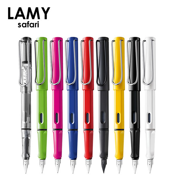 【並行輸入品】【メール便発送】【箱なし】LAMY ラミー 筆記具 万年筆 safari サファリ L12 L13GN L13P L14 L16 L17 L18 L19BK L19WT