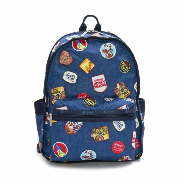 LeSportsac レスポートサック 3747-E505 レディース リュックサック バックパックROUTE BACKPACK CEREAL MIX PATCH