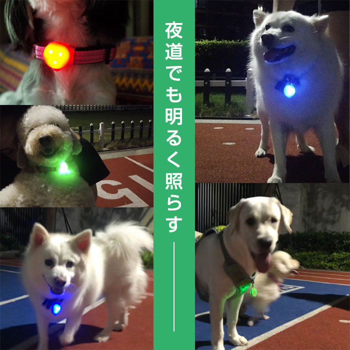 お散歩ライト 2個セット LED セーフティーライト シリコン ペット ライト 犬 小型...