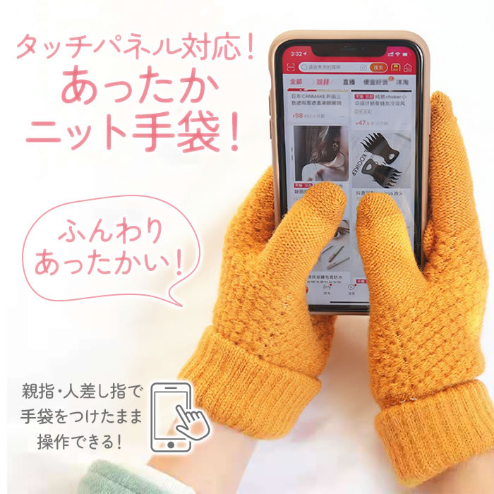 手袋 スマホ対応 2枚セット 厚手 暖かい スマホ手袋 スマートフォン対応 TOUCHパネル対応手袋　タッチ操作 防寒着 男女兼用 スマホグローブ 通勤 通学 レディースメンズ 2