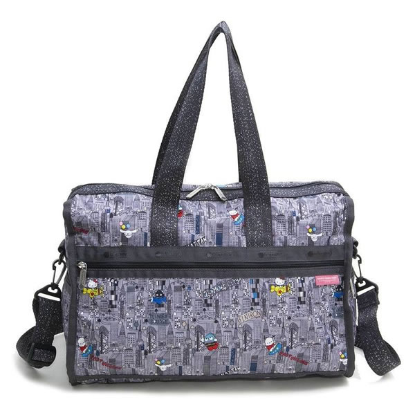 LeSportsac レスポートサック 4318-G732 レディース ボストンバッグ ショルダーバッグ ハローキティ シティ DELUXE MEDIUM WEEKENDER HELLO KITTY CITY