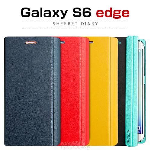 galaxy S6 edge Sherbet Diary 手帳型 ケース