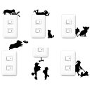 wall story 【Wall Storyシリーズ】【DOG LIFE ドッグライフ　ウォールステッカー】Wall Sticker/ウォールストーリー/ステッカー/コンセント/インテリア/シール/雑貨/ルームデコ/インテリアシール/壁紙/ウォール/いぬ/イヌ/犬/動物/アニマル