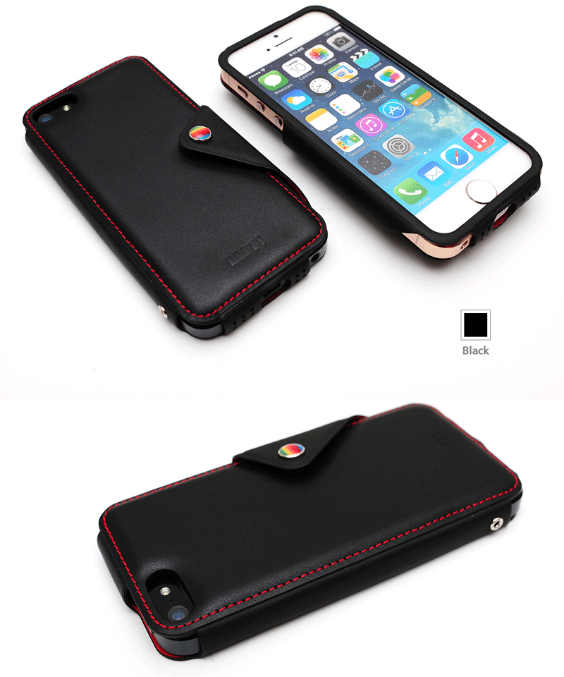 LIMS iPhone SE iPhone5S iPhone5 本革 レザー ケース カバー iPhoneSE アイフォン...