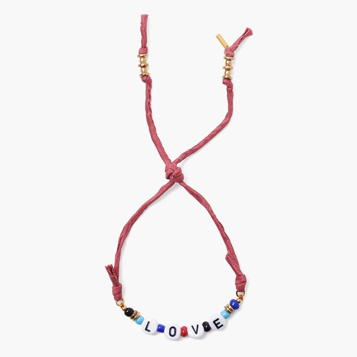 チャンルー ブレスレット（レディース） 【SALE】【15%OFF】CHAN LUU x Ethical Fashion Initiative "Love" ワード ブレスレット