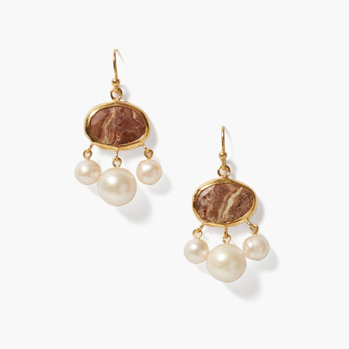 【SALE】【50%OFF】【送料無料】マルセイユ ジャスパーミックス ドロップ ピアス