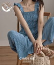 CHAN ME チャンミ フリルオールインワン レディース 25春夏 セルフカット 全4色 M/L