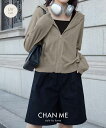 CHAN ME チャンミ UVカットシアージップニットパーカー レディース 25春夏 全3色 M/L/LL