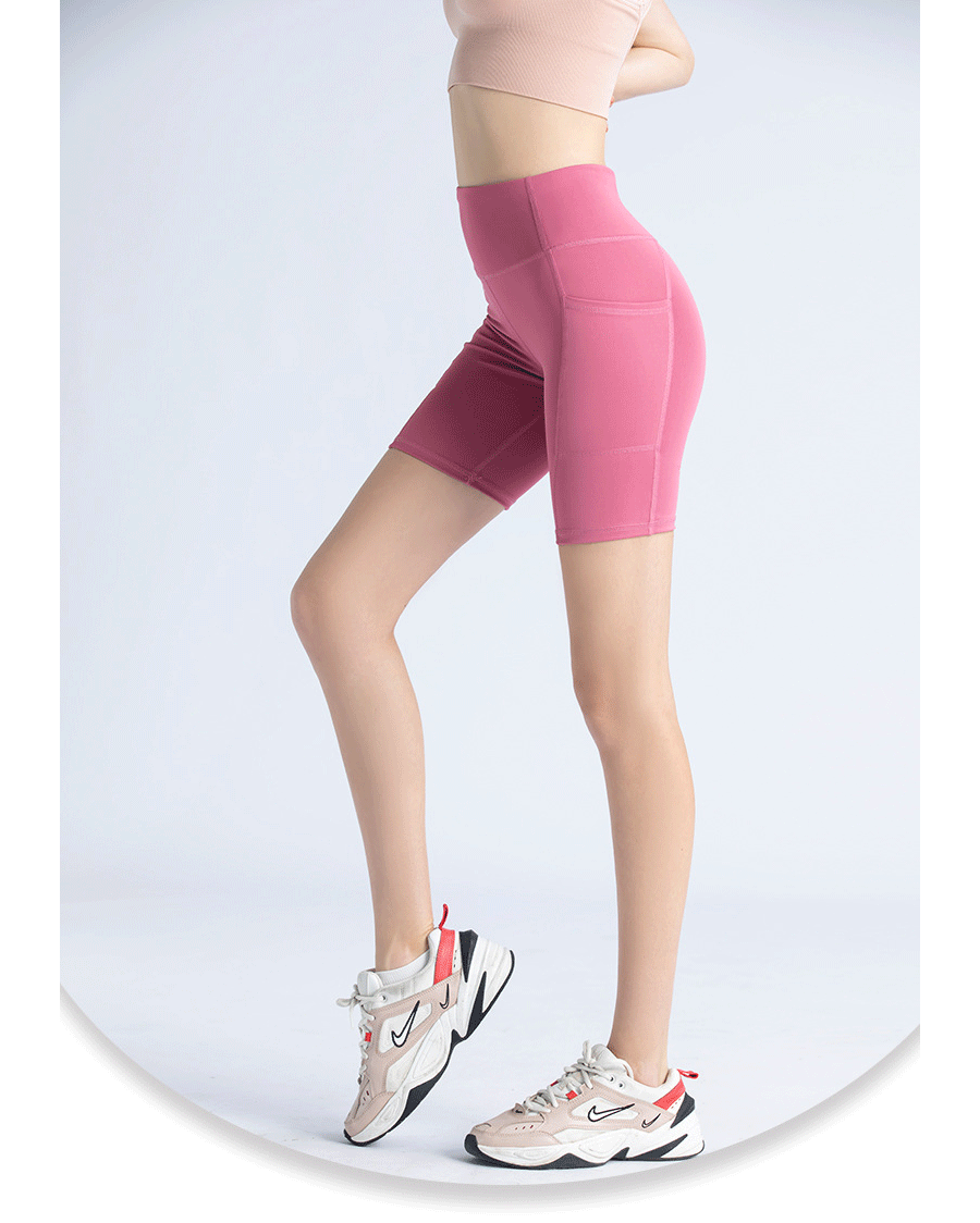 TenColour楽天市場店のジャージ レディース ヨガウェア ゆったり インナー付き ショートパンツ 一体型 ヨガレギンス レギンス フィットネスパンツ トレーニングウエア 美脚 美尻 ダンス ルームウェア パンツ ジムウェア ピラティス おしゃれ ジャージ レギンス｜アングル2