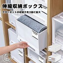 \お買い物マラソン!10%OFF/収納ボックス 伸縮式 収納ケース 折りたたみ 持ち手付き 小物入れ 雑貨整理 プラスチック省スペース キッチン収納 隙間収納