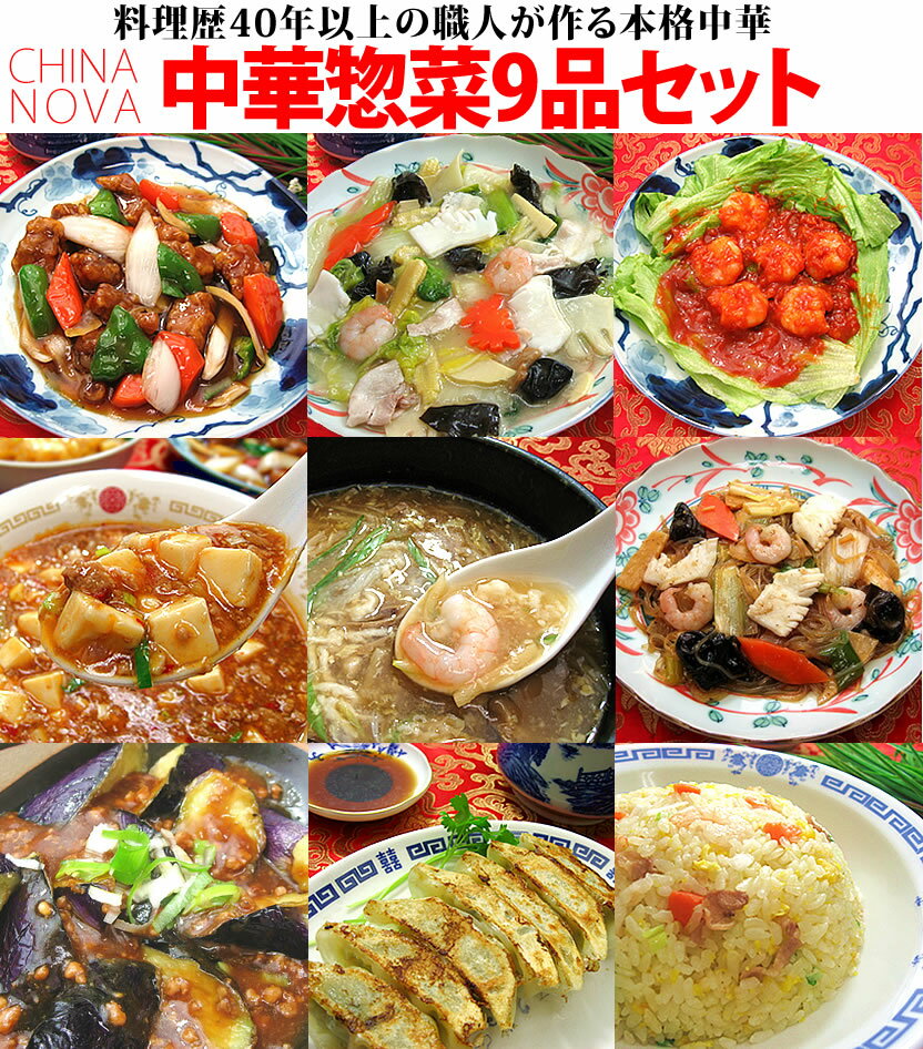 中華料理9種9品セット 送料無料 父の日 お中元 御中元 中華惣菜 2023 中華 セット ギフト 冷凍食品 食べ物 お惣菜 詰め合わせ 手作り おかず お取り寄せグルメ お弁当 冷凍 レトルト 贈り物 食品 お試し※沖縄1000円、北海道600円・離島別途送料必要