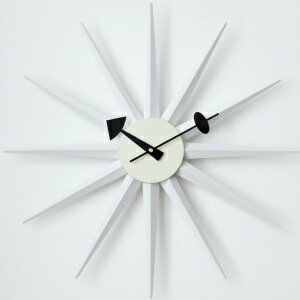 ★2,760円相当ポイントバック★ 時計 GEORGE NELSON SUNBURST CLOCK ジョージネルソン サンバーストクロック ホワイト ジョージ・ネルソン 家具 デザイナーズ 太陽 壁 掛け おしゃれ かわいい ウッド カラフル 北欧 ハロウィン TIMUS 秋