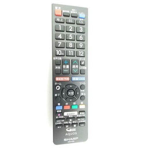 シャープ テレビ用リモコン GB374SB 0106380600 (GB228SA 台替え品) 純正 【メール便 】 シャープ テレビ用リモコン GB374SB 0106380600 (GB228SA 台替え品) 純正 【メール便 】