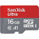 サンディスク ウルトラ microSDHC UHS-Iカード(16GB) SDSQUAC-016G-JN3MA