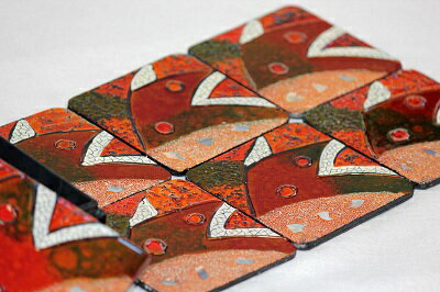 【漆器☆コースター】ベトナムの工芸品です♪一つ一つ職人が作り上げました。【お祝い】【ベトナム雑貨】【漆器】【プレゼント】【アジアン】10P01Sep13