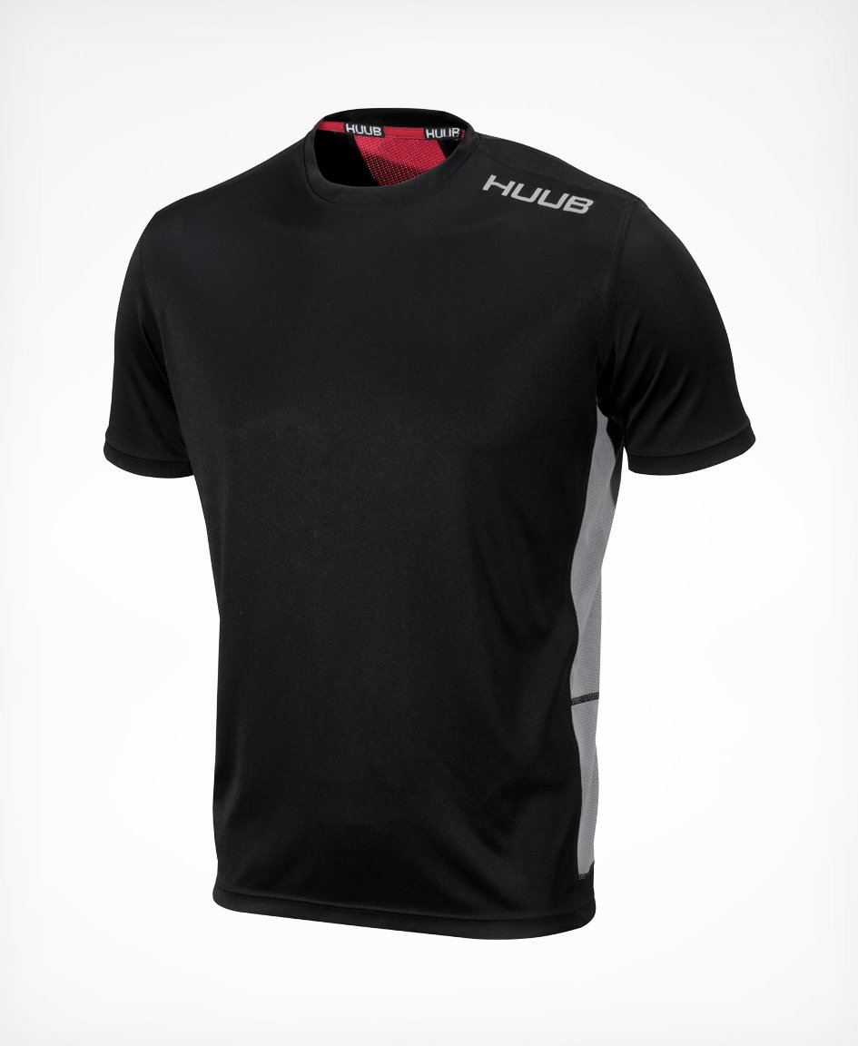 【送料無料】 HUUB フーブ Tシャツ トレーニング トップ Training Top Black Red ブラック レッド ユニセックスTRAINTOP 練習 ジム ト..