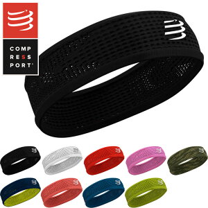 コンプレスポーツ COMPRESSPORT cu00010b ヘッドバンド オン/オフ Headband On/Off メンズ ヘッドバンド レディース 幅広 太め バイク ランニング トライアスロン ウェア スポーツ コンプレッション トレイルランニング triathlon トレーニング ジョギング ロゴ