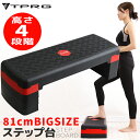 【送料無料】 最大25cm 4段 ステップ台 踏み台昇降 新作入荷 有酸素運動 81cm ビッグサイズ 定番 オシャレ 昇降台 踏み台 昇降運動 スローステップ トレーニング シェイプアップ スポーツ器具 初心者 ストレッチ エクササイズ ダイエット 踏み台昇降 80cm 筋トレ ステッパー