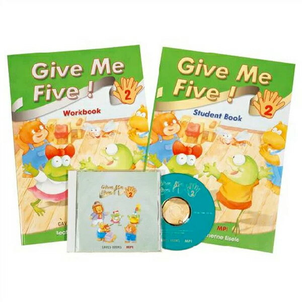 商品説明 Student Book(A4・25頁・軽装) Workbook(A4判・レッスンシート10枚・ピクチャーカード11枚・シール付・軽装) CD(約28分)『Give Me Five！2セット』【幼児・子供向け】【英語教材】【CD】 初めて英語にふれる幼児にも身近な会話表現や単語を、歌やアクティビティとともに楽しく学びます。「Give me five!」とは、何かを達成した時にハイタッチしながら言う「やったー！」の意味。「英語で言えた！」「単語を覚えられた！」と自信を与えることで、英語学習に進んで取り組めるようになります。