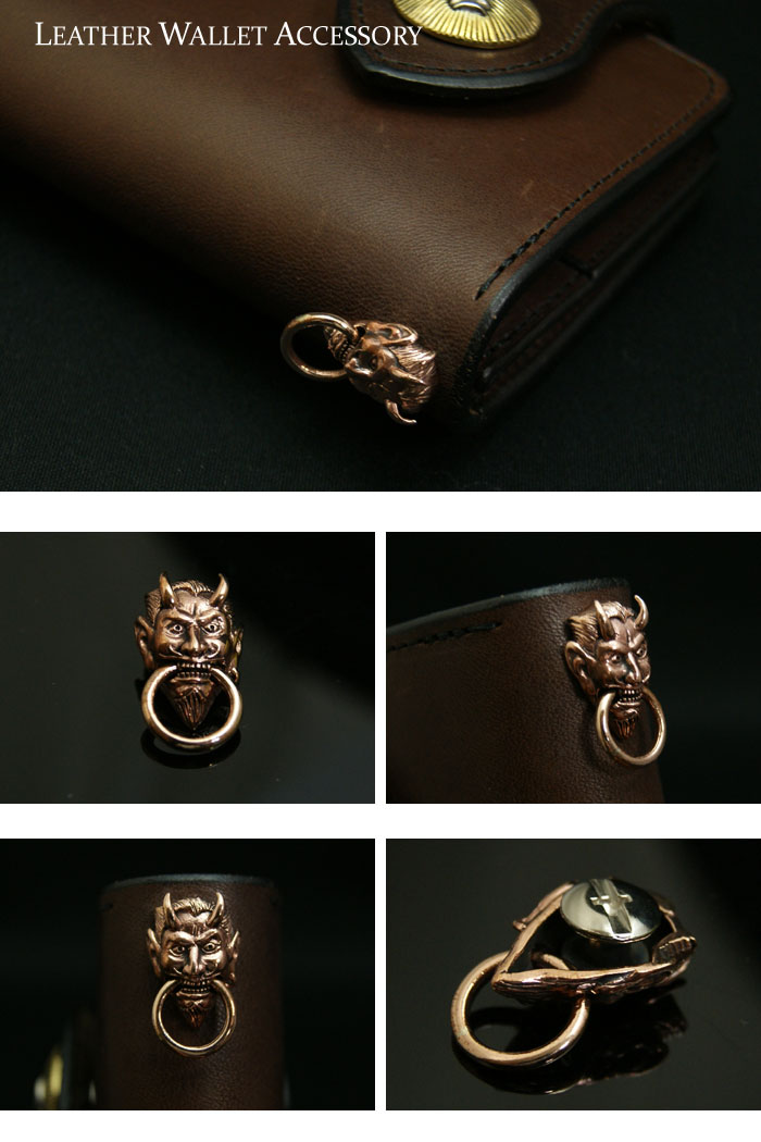 【強度耐久性◎】【レッドデビル】【copper】【カッパー】【ドロップハンドルコンチョ】 【コンチョ】 ジョイントパーツ 【 Silver925 】国産高級スクリュー使用【 レザーウォレット専門店 】【楽ギフ_包装】