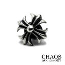 【16×16mm】ゴシッククロス コンチョ 十字クロス モチーフ Sサイズ 小型コンチョ スターリング シルバー 925 かっこいい カスタムパーツ トラッカー...