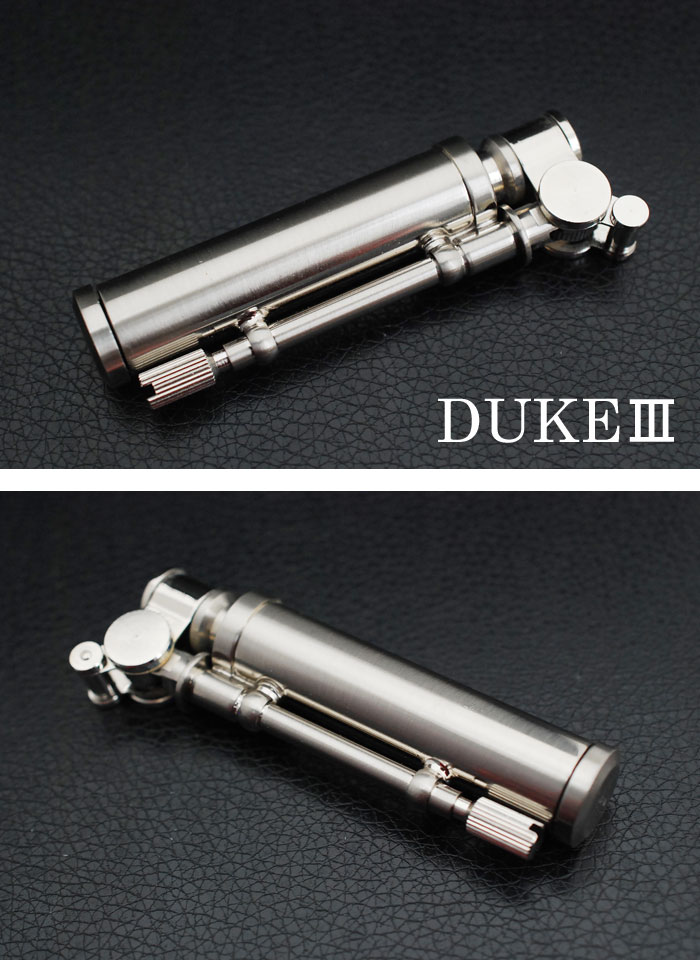 【正規取扱店】【メーカー生産終了在庫限り】オイルライター日本製DUKEシリーズデューク3ニッケルサテンペンギンライター社製ワンアクション式【CHAOSLighterBar】ラッピング【メール便可】【売れ筋】