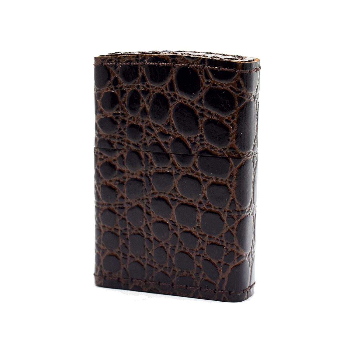 【ZIPPO正規取扱店】【対象商品はインナーケース名入れ無料】【現品限り】革巻き レザー ZIPPO ジッポー 本牛革使用 ベーシックレザー サイドクロコ 型押...