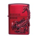 【ZIPPO正規取扱店】【対象商品はインナーケース名入れ無料】オイルライター ZIPPO ライター ジッポー ヴェノム スコーピオン メタル レッド ミリタリー テイスト 男性用 ギフト 誕生日プレゼント