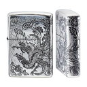 【ZIPPO正規取扱店】【対象商品はインナーケース名入れ無料】オイルライター ZIPPO ライター ジッポー 和柄 二面鳳凰 銀イブシ 霊鳥 鳳皇 瑞鳥 四霊 ...