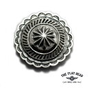 楽天CHAOS Accessory【THE FLAT HEAD 正規取扱店】【Lサイズ 直径40mm 大型コンチョ】フラットヘッド シルバーアクセサリー スタンプコンチョ ウォレット メンズ 財布 鞄 バッグ カスタムパーツ SVC-03 スターリング シルバー 925