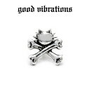 【good vibrations 正規取扱店】【送料無料】シルバーアクセサリー ピアス 片耳 メンズ ブランド グッドバイブレーションズ スカルボーン キャット...