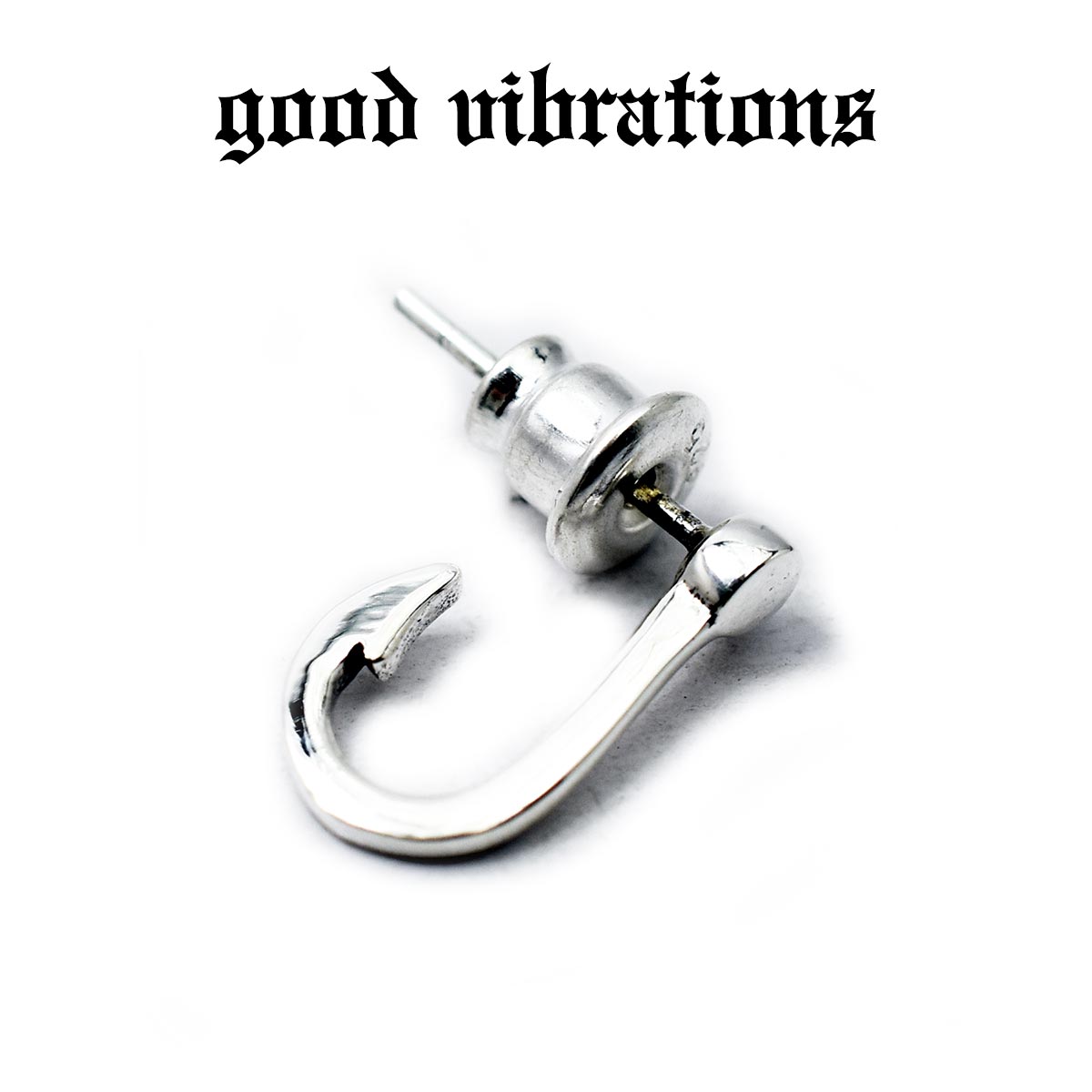 楽天CHAOS Accessory【good vibrations 正規取扱店】【送料無料】シルバーアクセサリー ピアス 片耳 メンズ ブランド グッドバイブレーションズ フィッシュフック 釣り針 アウトドア かわいい レディース ピアス スタッド スターリング シルバー 925 純銀