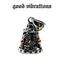 【good vibrations 正規取扱店】【送料無料】グッドバイブレーションズ ツーフェイス スワロー ノーティカルスター アメリカントラディショナル タトゥー ベル チャーム ペンダントトップ シルバー925 純銀