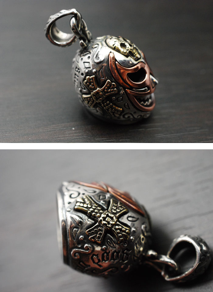 【正規取扱店】good vibrations/グッドバイブレーションズ≪メキシカンスカル ルチャリブレマスク ペンダントトップ チャーム≫/クロス//スターリングシルバー/純銀/Silver【925】/ブラス/真鍮/ネックレス【楽ギフ_包装】【送料無料】