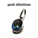 【good vibrations 正規取扱店】【送料無料】グッドバイブレーションズ 9mm ミスティッククォーツ 一粒ジュエリー チャーム ペンダントトップ ス...