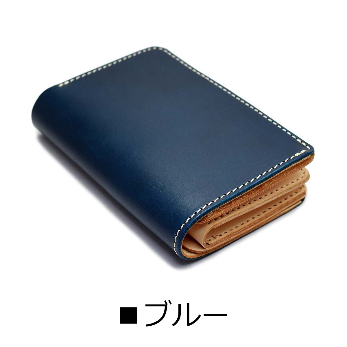 楽天市場】ミドルウォレット メンズ レザー（カラーブルー）の通販