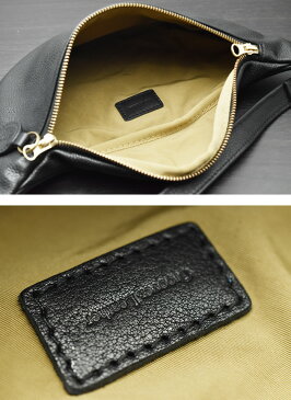 日本製 本革 バッグ 鞄 Groover Leather グルーバーレザー GWB-100-BLK 2WAYウエストポーチ ショルダーバッグ シュリンクレザー ブラック 姫路レザー 牛革 牛皮 手作り メンズ 財布 本皮 本革 サコッシュ ボディーバッグ ヒップバッグ メディスンバッグ【送料無料】