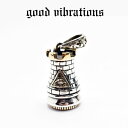 【good vibrations 正規取扱店】【送料無料】シルバーアクセサリー グッドバイブレーションズ チェス 駒 ルーク 城 塔 プロビデンスの目 ペンダントトップ シルバー 純銀 Silver925 ネックレス