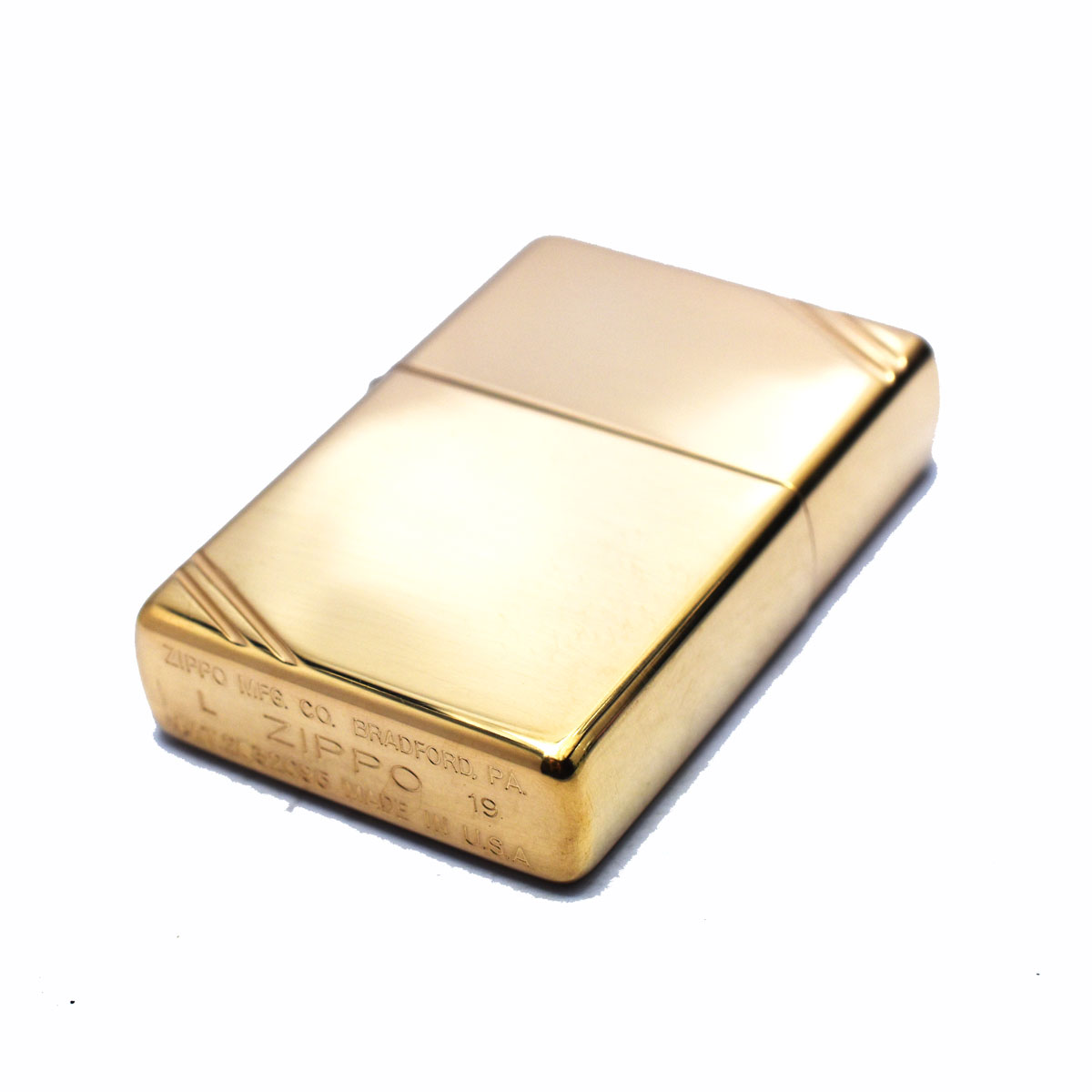 【ZIPPO正規取扱店】【対象商品はインナーケース名入れ無料】ZIPPO ブラス ≪ZIPPO High Polish Brass フラットトップ ライン 1937 ブラスポリッシュ ソリッドブラス製 真鍮無垢 #270≫/ジッポ/ジッポー