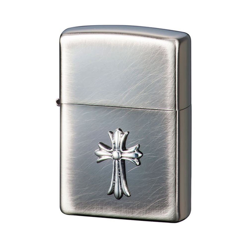 ZIPPO クロス≪ZIPPO ユーズドメタル NiBクロス スピニングブラッシュ加工≫ミリタリー/ゴシック/ジッポ/ジッポー/誕生日/プレゼント/バイク/バイカー/ラッピング